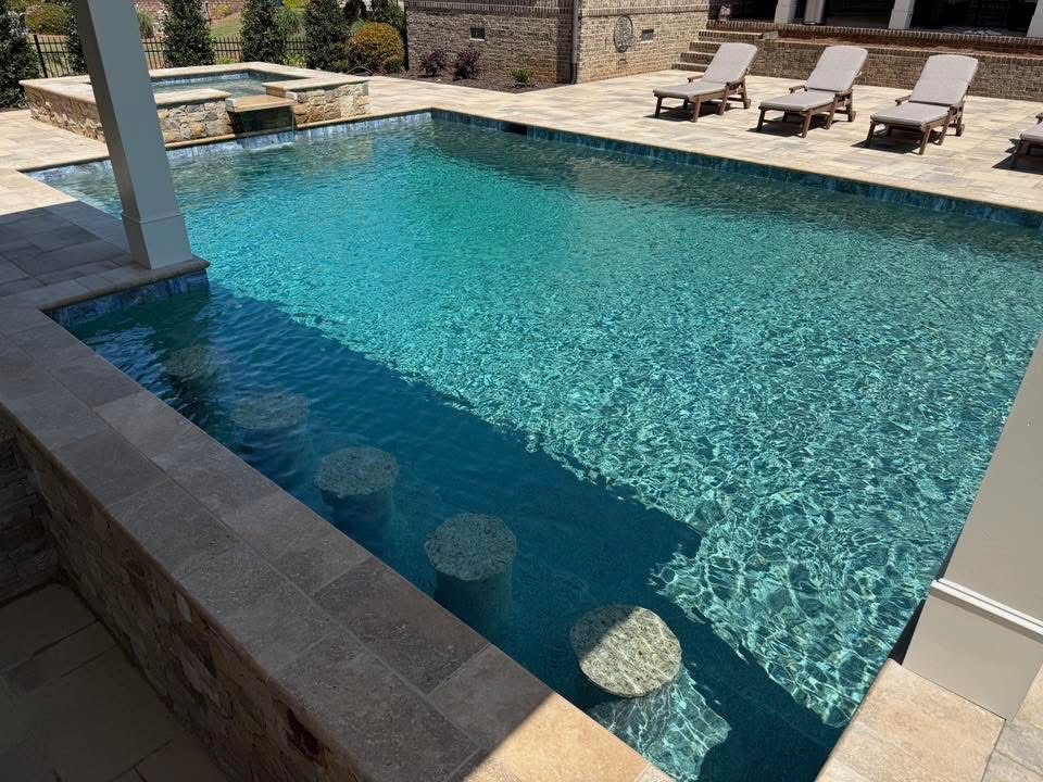 Pool with Bar